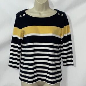 💲Croft & Barrow, 3/4 Sleeve Top, Petite M